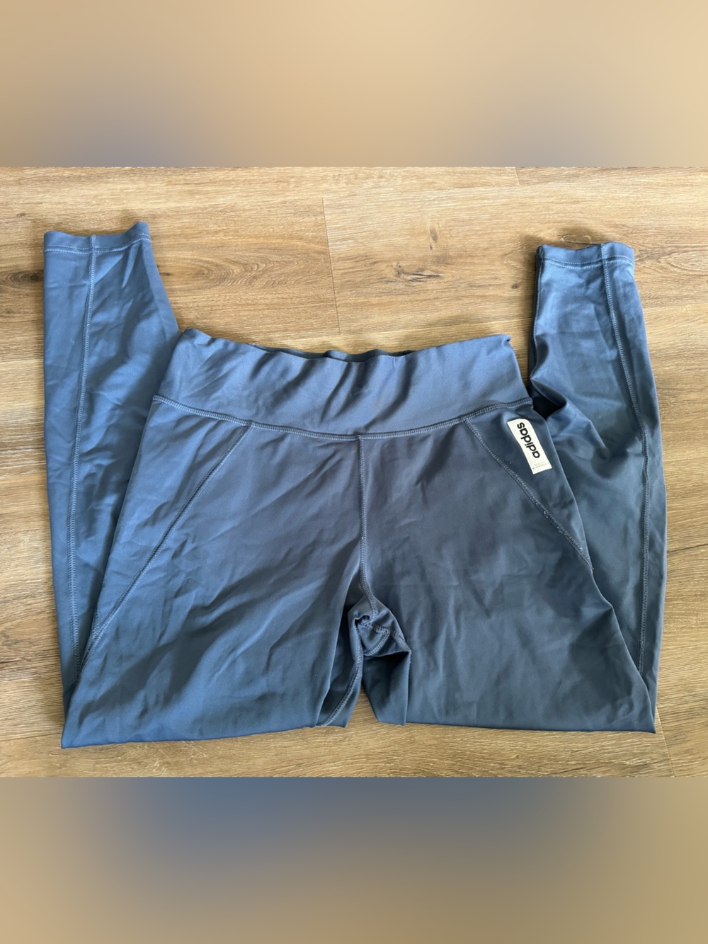 Women’s large adidas Blue Leggings - Comfortable Active Bottoms